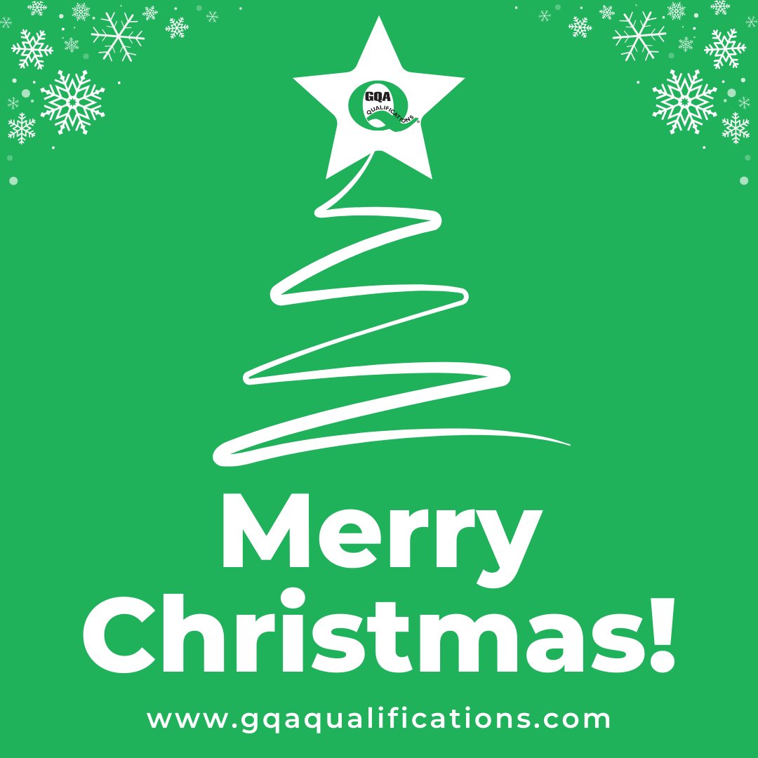 🎄 Merry Christmas Everyone! 🎄
 
From the whole GQA Qualifications team, we hope you have a wonderful day!
 
#GQAQualifications #BigGreenQ #Training #Qualifications #Christmas #MerryChritmas #Festive