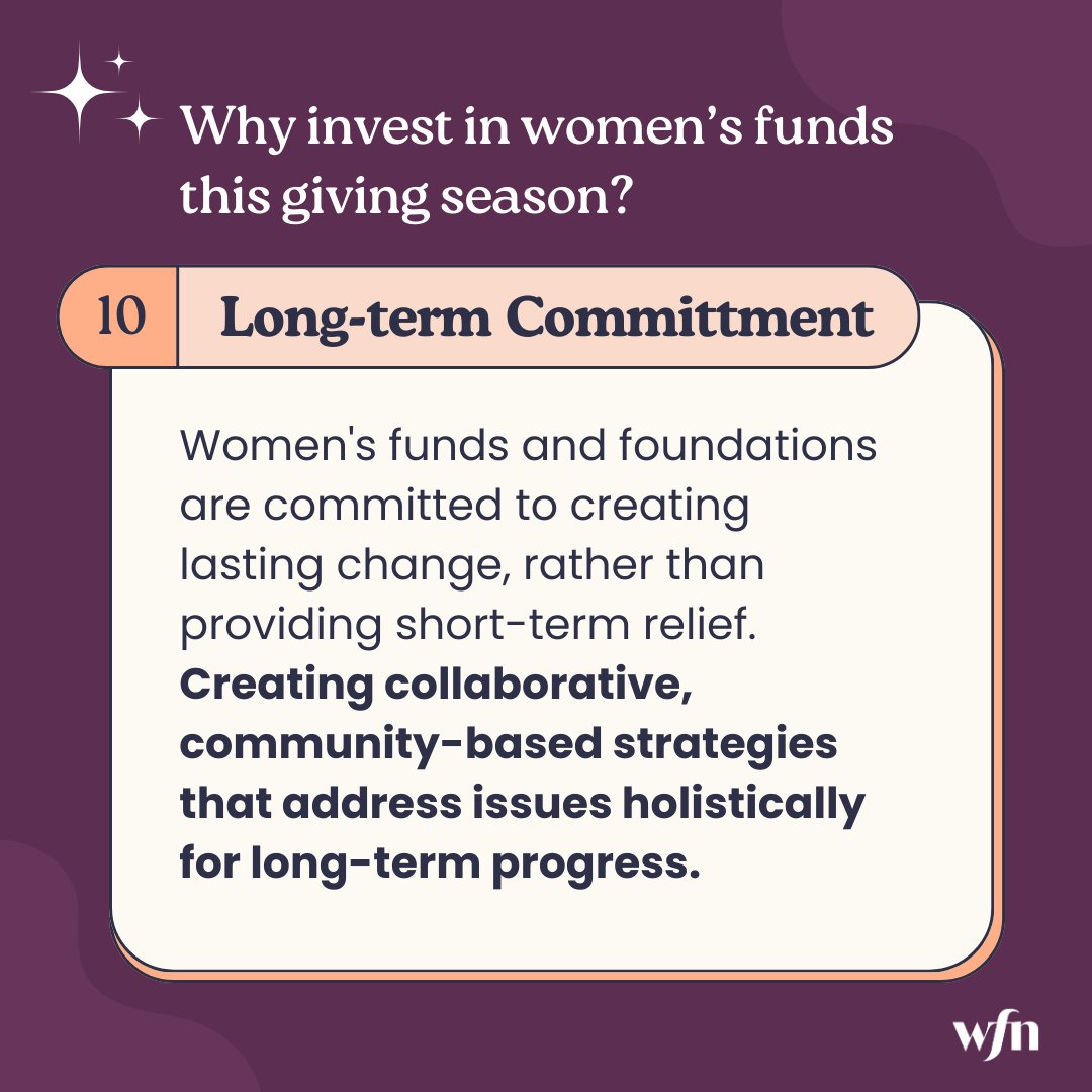 We invite you to follow along as we unveil 12 compelling reasons why you should invest in women's funds and foundations this giving season. Stay tuned to discover how supporting women's funds can drive positive change for women, girls, and other marginalized genders worldwide.