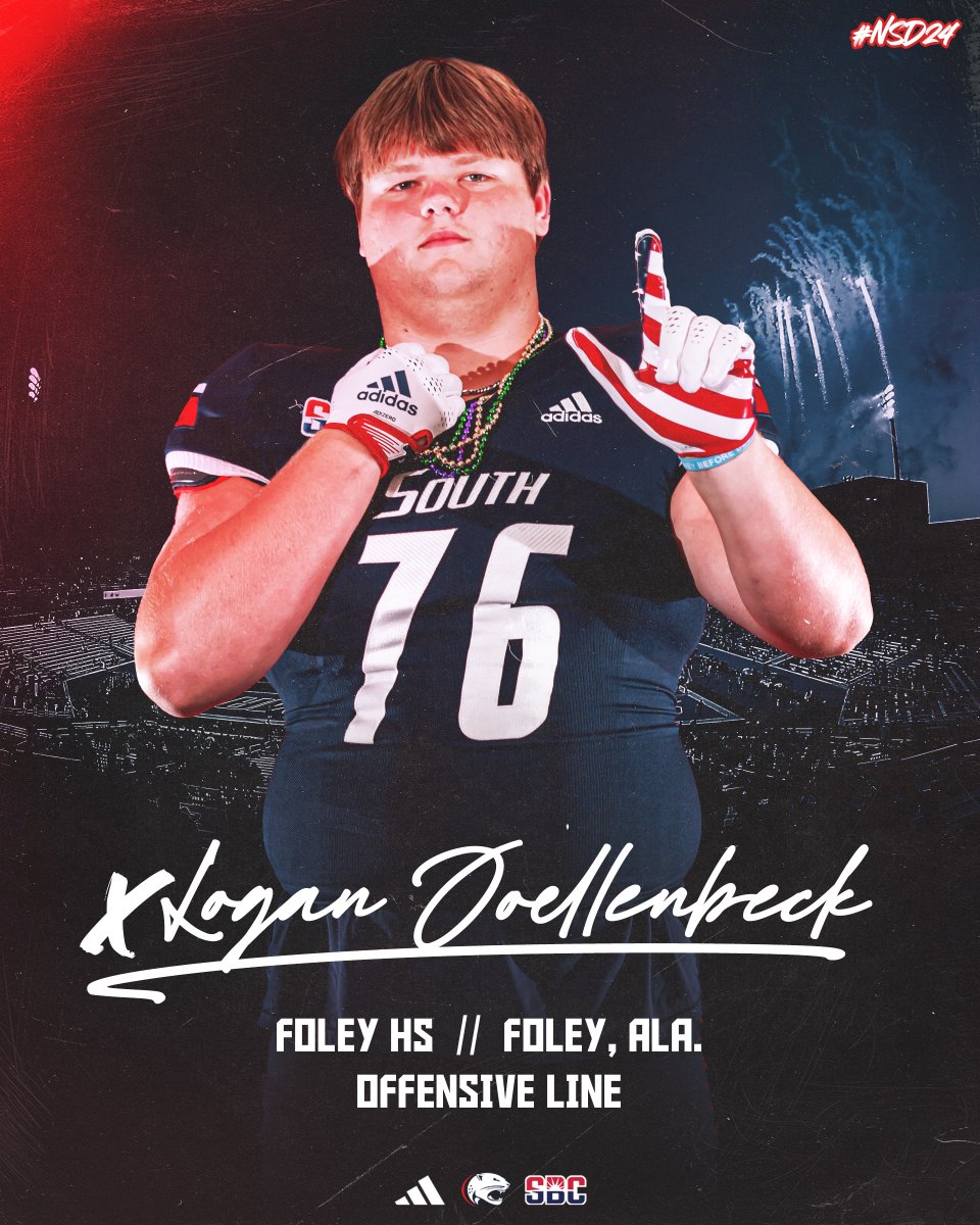 South Alabama Football ๐ (@southalabamafb) on Twitter photo Bigger and better up front.
Welcome to #OurCity, <a href="/LoganJoellenbe1/">Logan Joellenbeck</a>โผ๏ธ
#LEO | #NSD24 Bigger and better up front.
Welcome to #OurCity, <a href="/LoganJoellenbe1/">Logan Joellenbeck</a>โผ๏ธ
#LEO | #NSD24