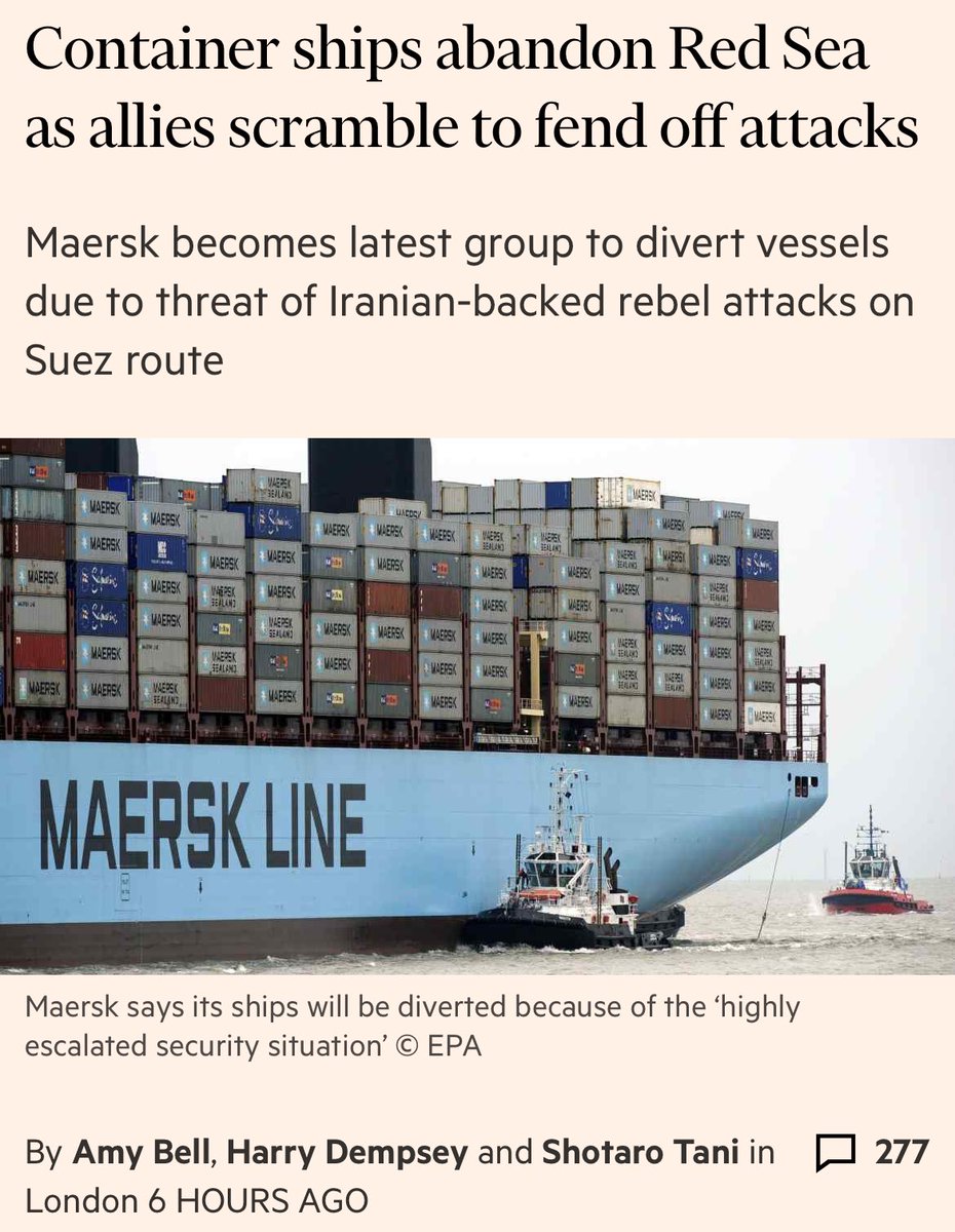 Two examples of supply chain sabotage for very different political goals. The first is a global hegemon tightening borders and repressing immigrants, the second a rebel army (and quasi-state) opposing genocide in Gaza. Twentieth-first century geoeconomics in action.