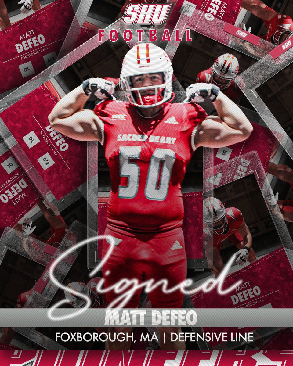 Welcome to the SHU Football family, Matt!! #WeAreSHU🏈 | @Matty_DeFeo