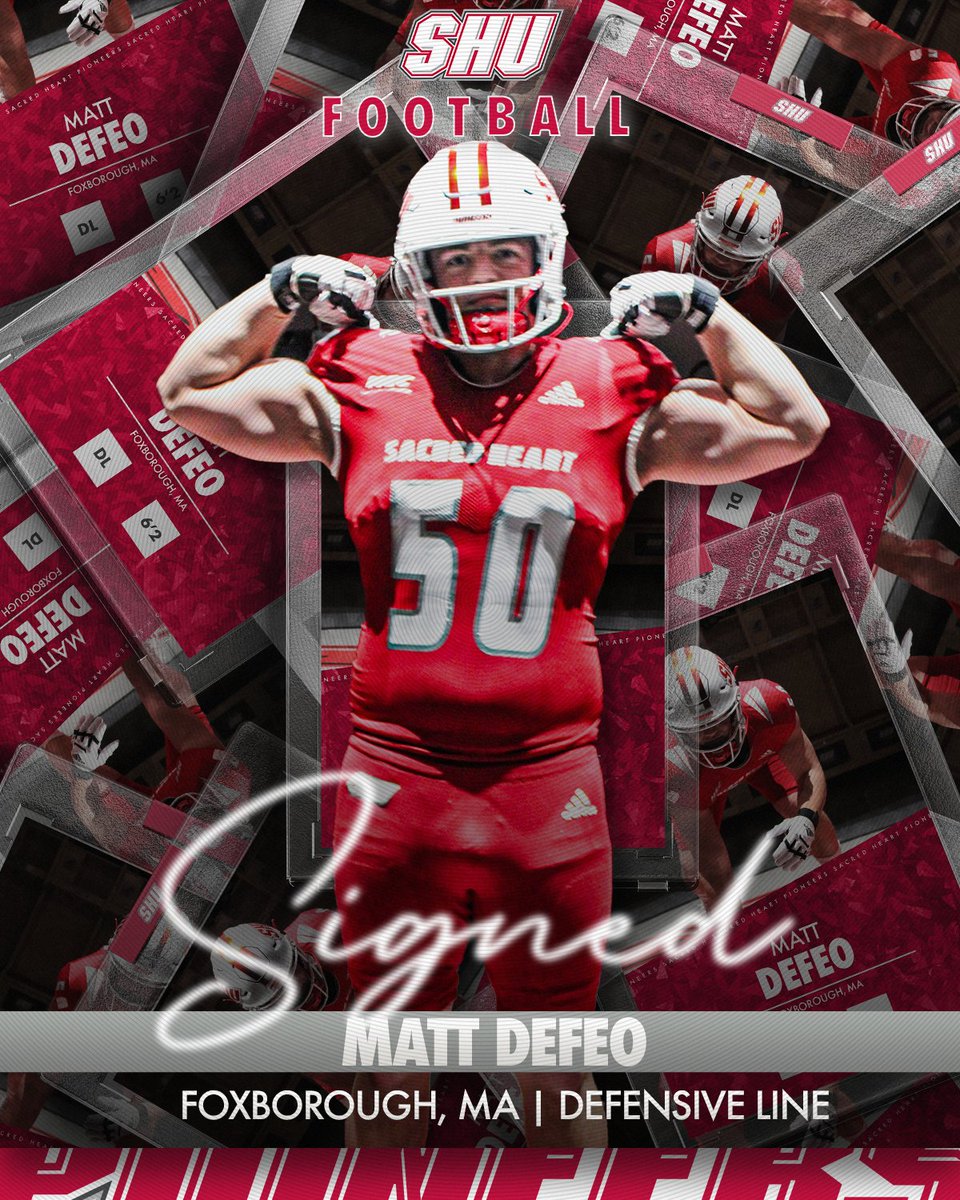 Sacred Heart Football (@shu__football) on Twitter photo Welcome to the SHU Football family, Matt!!
#WeAreSHU๐ |ย <a href="/Matty_DeFeo/">Matthew DeFeo</a> Welcome to the SHU Football family, Matt!!
#WeAreSHU๐ |ย <a href="/Matty_DeFeo/">Matthew DeFeo</a>