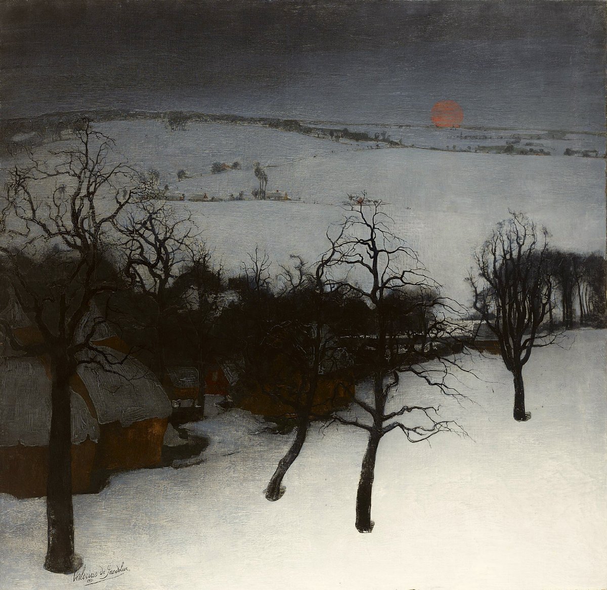 Valerius de Saedeleer – Winter Landscape, 1931.