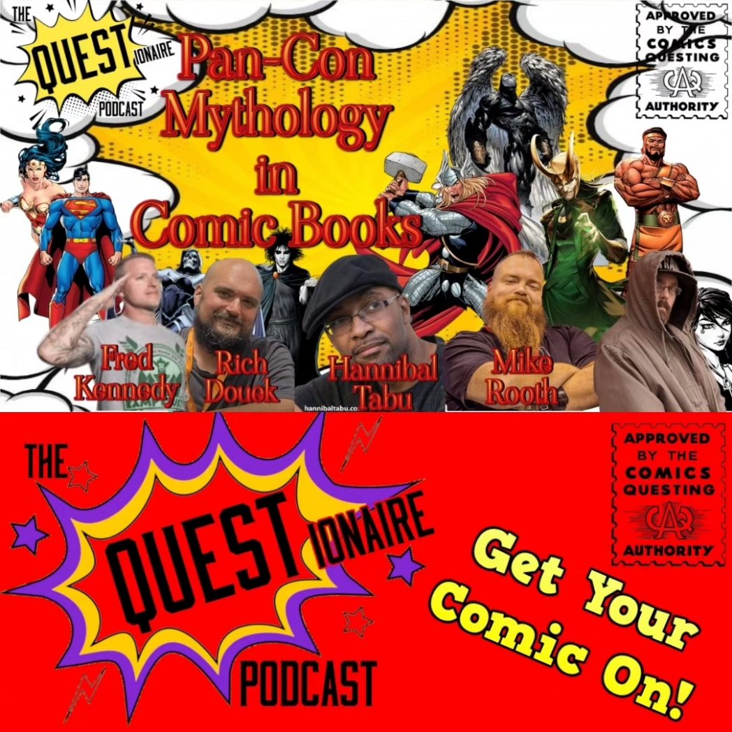 QUESTionairePC's tweet photo. We've had some great people come on for #PanCon discussions about so many different things with more to come very soon! #Comics #Podcast #ComicBooks #LetsTalkAboutIt https://t.co/xOCK5T1HPE
