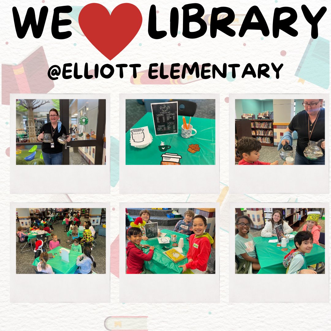 Our amazing librarian, Ms. Karp, created a five star poetry cafe for our 3rd graders! #elliottachievers #fisdelevates