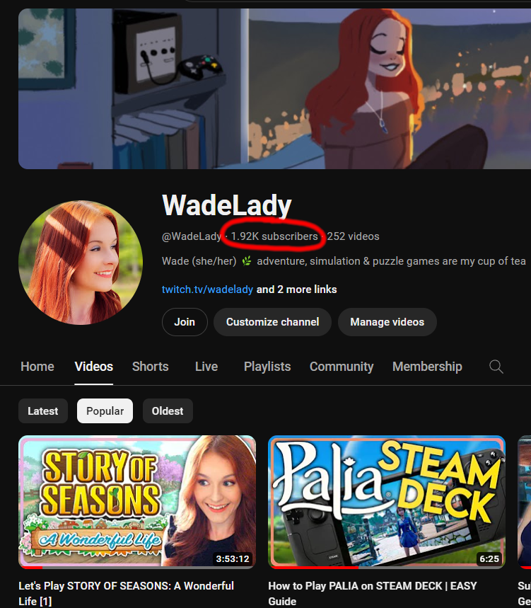 Do you like farming sims, adventure or puzzle games? Hi my name's Wade ☕️ I create cozy gaming content & am super close to my end year goal of 2000 Subscribers on YouTube. Your support by subscribing to my channel & sharing this post is so appreciated! youtube.com/wadelady