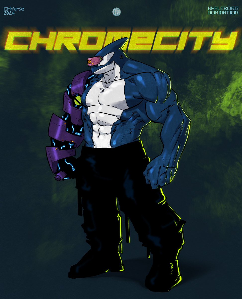 Most of ya’ll think we’re done and dusted.. Well, here we are! 😎 Still flexin’ and still looking strong AF. 🦾 Whaleborgs don’t kick the bucket, we just recharge. 🔋🔋🔋 #CHVerse #ChromeCity #TheReboot #CyberCity #WhaleborgDomination