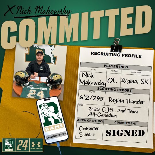 reginarams's tweet image. 4️⃣ additions to our recruiting class of 2024, all on the offensive side of the ball. Logan Hubick and Nick Makowsky on the OL and QBs Trey Jones and Conner Kerr. Welcome Gentlemen!