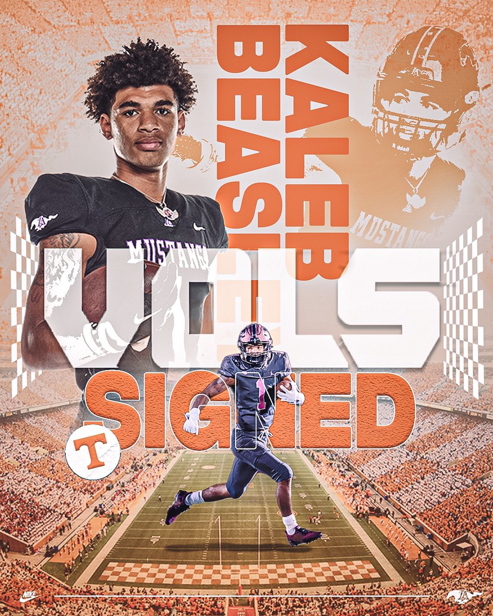 Congratulations to Kaleb Beasley on signing with Tennessee! 💜🔥