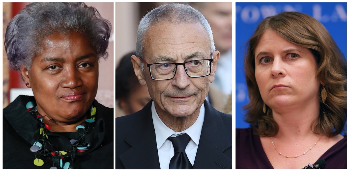 Years Of Planning Behind Democrats’ Turn Against Democracy War on Trump shows that the most dangerous people are often those who consider themselves incapable of evil by @ZaidJilani & @galexybrane Donna Brazile (left), John Podesta (center), and Rosa Brooks (right) led a 2020