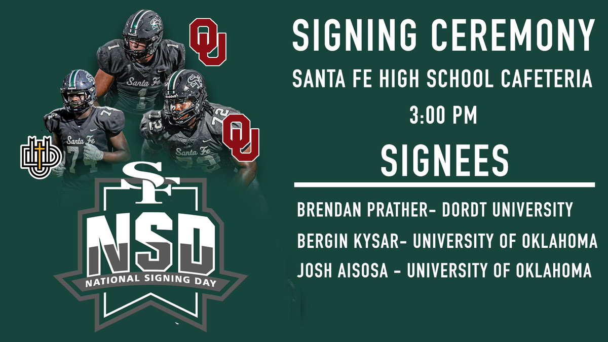 Join us today as we celebrate a couple of our seniors signing to play college football today at 3 pm in the cafeteria! Congrats Brendan, Bergin and Josh! #GetPAID #CADES #Play13 #NextLevelWolves