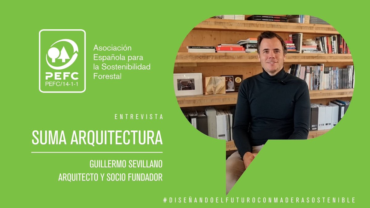 🗣Entrevistamos a @estudio_SUMA, el estudio comprometido con el uso de #maderacertificada y premio a #MejorBibliotecaPública del mundo. Lee la noticia y escucha la entrevista aquí 👉 pefc.es/noticias/entre… #Diseñandoelfuturoconmaderasostenible #PEFC