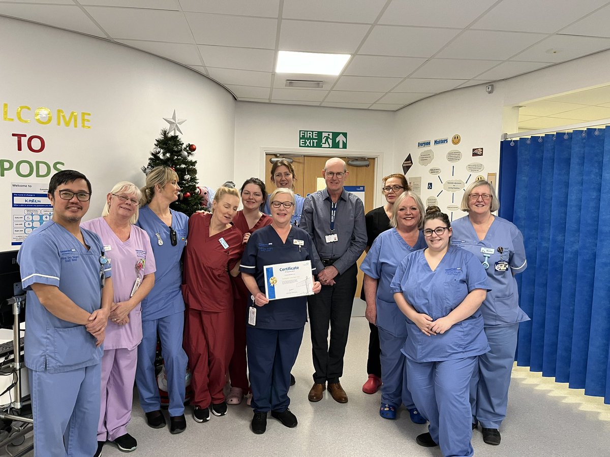 Delighted and honoured to award team of the week to our wonderful Surgery Pods team <a href="/Gateshead_NHS/">Gateshead Health NHS Foundation Trust</a>