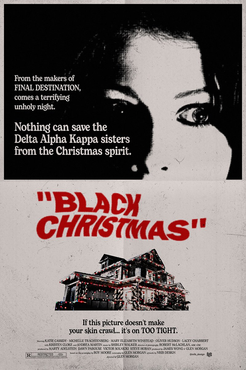 Nothing can save the Delta Alpha Sisters from the Christmas spirit. ❄️

A couple of throwback posters I've made for the deeply unhinged and underrated Black Christmas (2006) - inspired by the aesthetic of 70's posters.

#blackchristmas #movieposter #posterdesign #posterartist