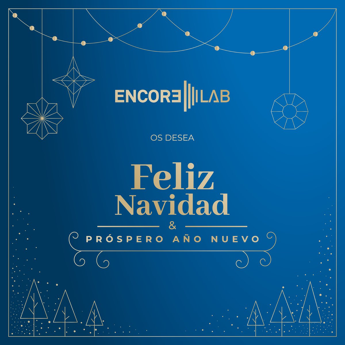 Desde el equipo de Encore-lab queremos desearte una Feliz Navidad y un próspero Año Nuevo, lleno de oportunidades y logros

Gracias a todos los que nos habéis acompañado durante este año

¡Feliz Navidad y Feliz Año 2024!

#FelizNavidad #AñoNuevo