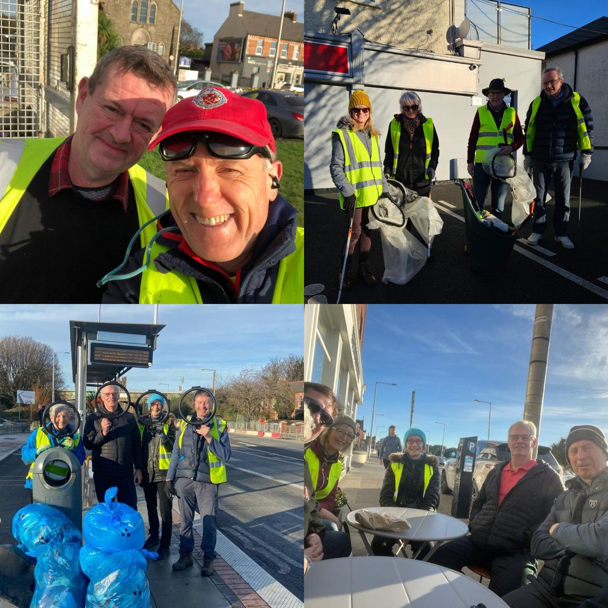 Great work again from our #TidyTowns volunteers helping #KeepClontarfTidy last Saturday. And thanks to @DubCityEnviro team who brought away the collected litter