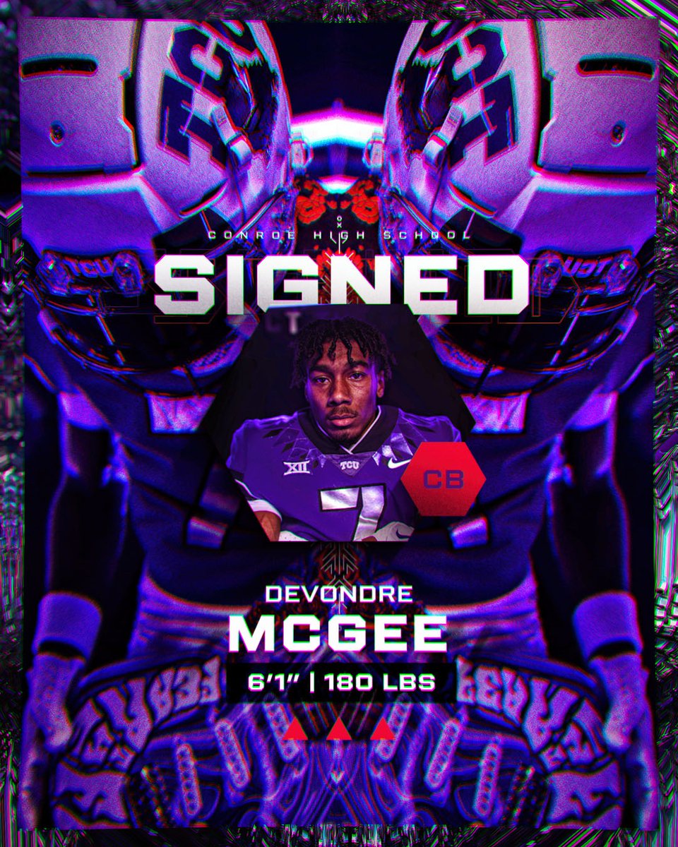 Ready to watch you rock it, <a href="/DevondreMcgee/">Devondre McGee</a> - Welcome to Fort Worth‼️🐸

#HitTheHorn24