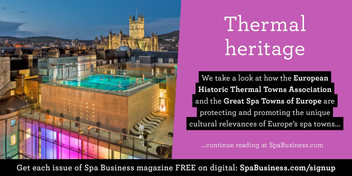 Thank you @spabusinessmag for this great article featuring #greatspatownsofeurope and @thermaltowns. Inspired initially by a press trip by rail with @Eurail the article explores GSTE, EHTTA and their people #GoOneStopFurther #thermaltravels #culturalroutes lei.sr/I5P0r