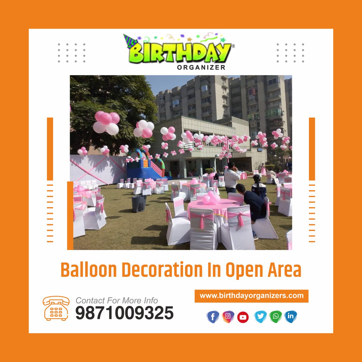 'Turning ideas into action' is one of our mantra.

For appointment call us ☎️7048997969, 9871009325 and follow us on our 🌐social media.

#balloondecoration #birthdaypartyplanner #happybirthday #birthdayparty #birthdayideas #birthdaydecoration #eventplanner #eventorganizer