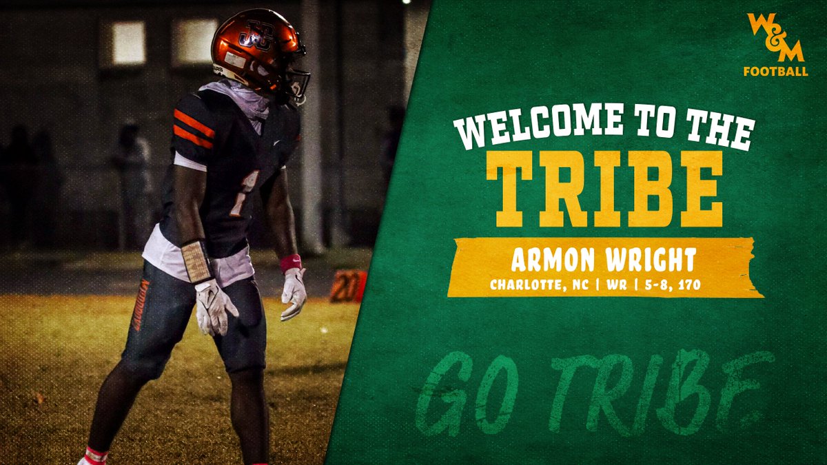 William & Mary Tribe Football (@wmtribefootball) on Twitter photo 𝙒𝙚𝙡𝙘𝙤𝙢𝙚 𝙩𝙤 𝙩𝙝𝙚 𝙏𝙧𝙞𝙗𝙚‼️
📽️ youtu.be/JMxX_RlDkmw
<a href="/ArmonWright1/">Armon”Meezy”Wright</a> | #24Tribe 🔰 | #GoTribe 𝙒𝙚𝙡𝙘𝙤𝙢𝙚 𝙩𝙤 𝙩𝙝𝙚 𝙏𝙧𝙞𝙗𝙚‼️
📽️ youtu.be/JMxX_RlDkmw
<a href="/ArmonWright1/">Armon”Meezy”Wright</a> | #24Tribe 🔰 | #GoTribe