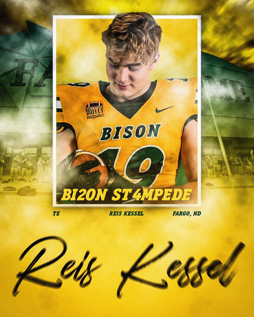 Reis Kessel, a 6-6, 209 tight end from Fargo South High School, has signed with the Bison! 🤘 #BI2ONST4MPEDE #NSD24 🦬