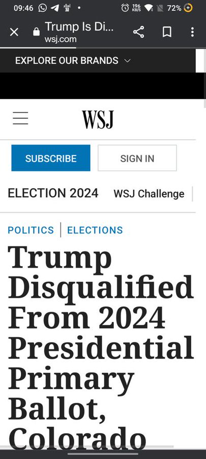 Trump's disqualification sets a precedent for holding leaders accountable in a democracy.

 #DisqualifyPTI #DisqualifyIK #DisqualifyNiazi #TrumpDisqualified