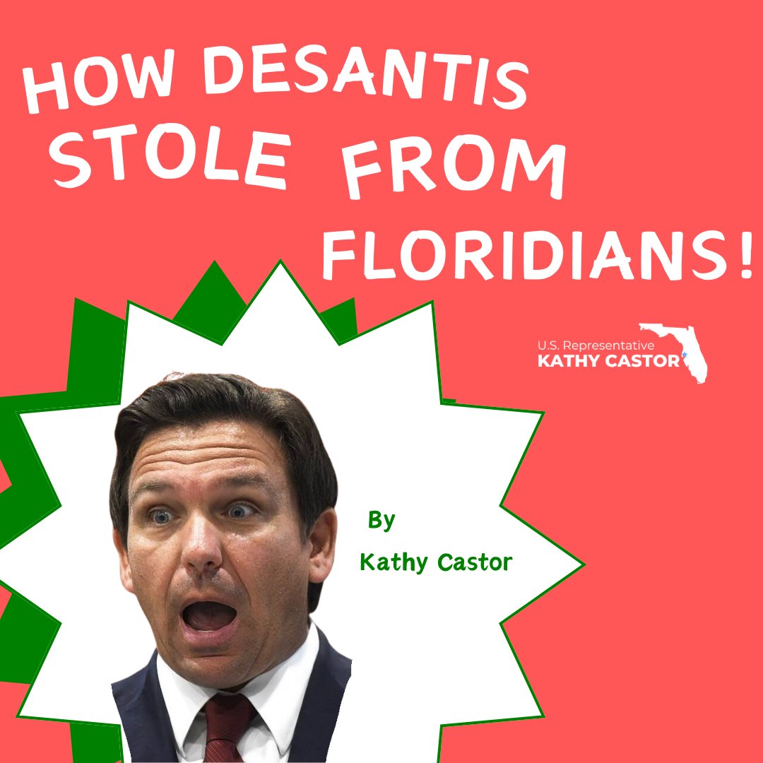 Just in time for the holidays, take a look at ✨ How DeSantis Stole from Floridians ✨ Maybe next year @GovRonDeSantis heart will grow 🎁❤️🧵