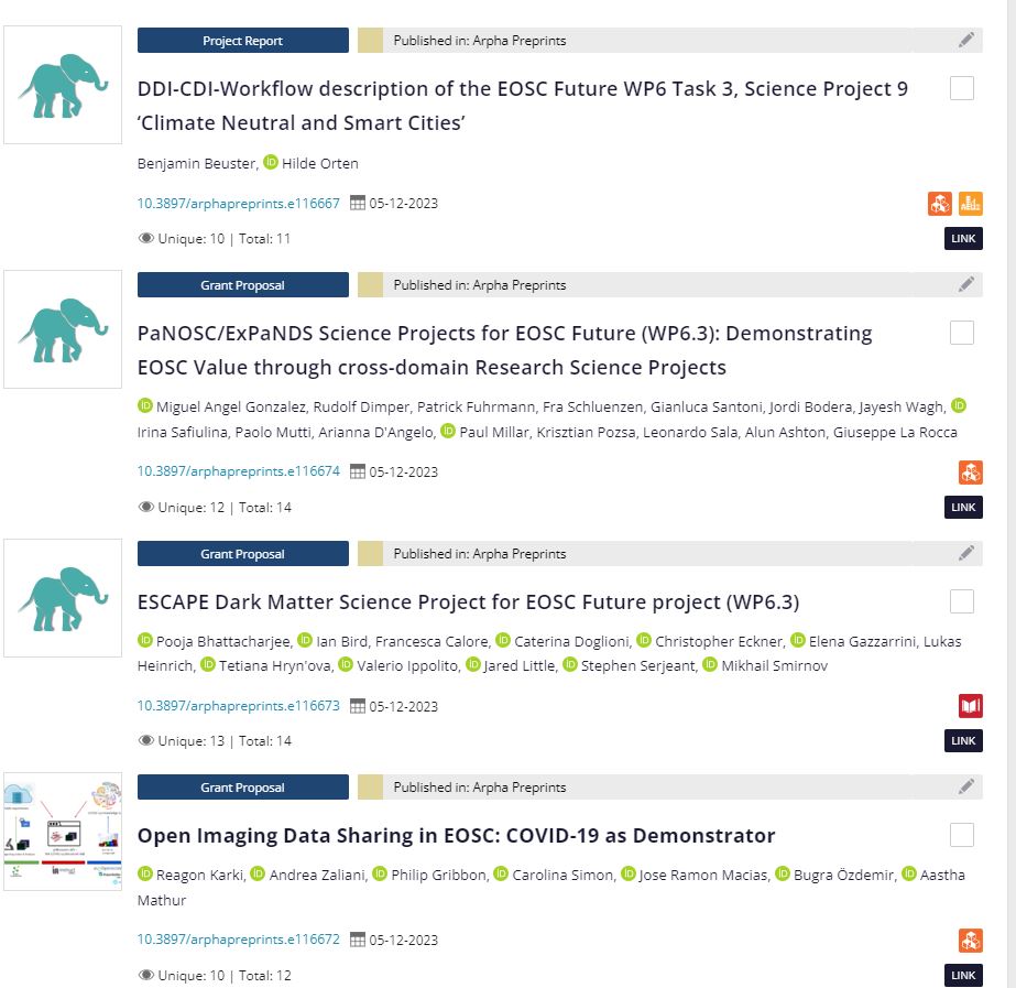 In December, we saw plenty of reports, grant proposals &amp; more adding up!
👉On doi.org/10.3897/rio.co…, you can learn about the progress of the 10 @EOSCFuture projects addressing scientific challenges ranging from #climatechange &amp; #covid19 to e-infrastructures &amp; cluster services.