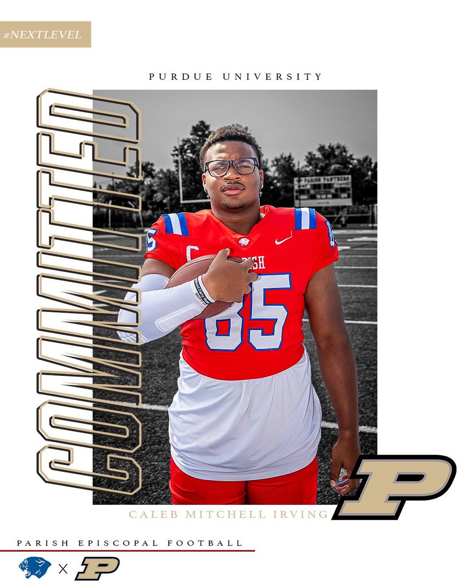 Parish Athletics (@parishsports) on Twitter photo Congrats to our Panther Signee:
Caleb Mitchell Irving- Purdue University
<a href="/parishepiscopal/">Parish Episcopal</a> Congrats to our Panther Signee:
Caleb Mitchell Irving- Purdue University
<a href="/parishepiscopal/">Parish Episcopal</a>