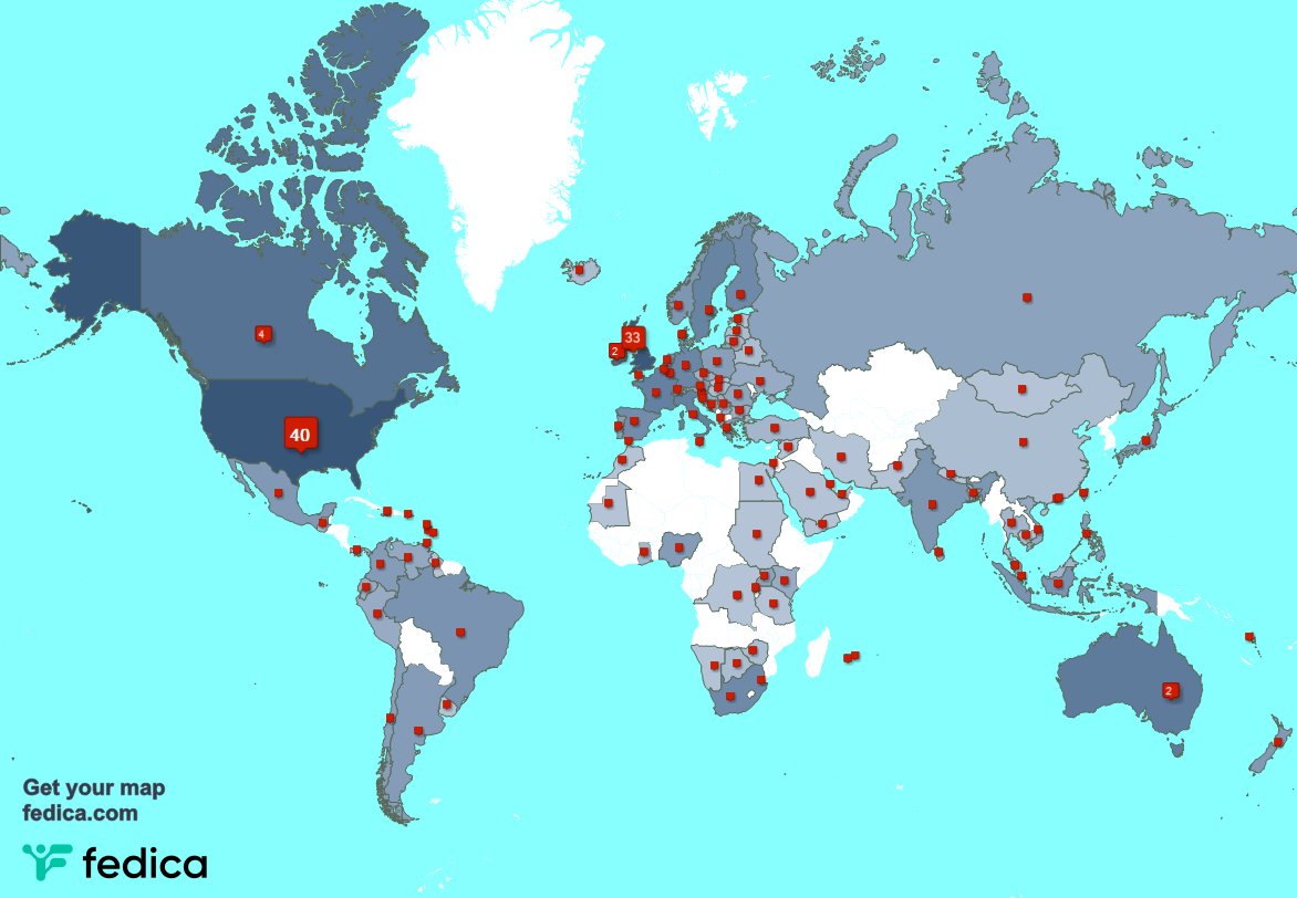 Special thank you to my 2 new followers from USA, and more last week. fedica.com/!XRPRadio