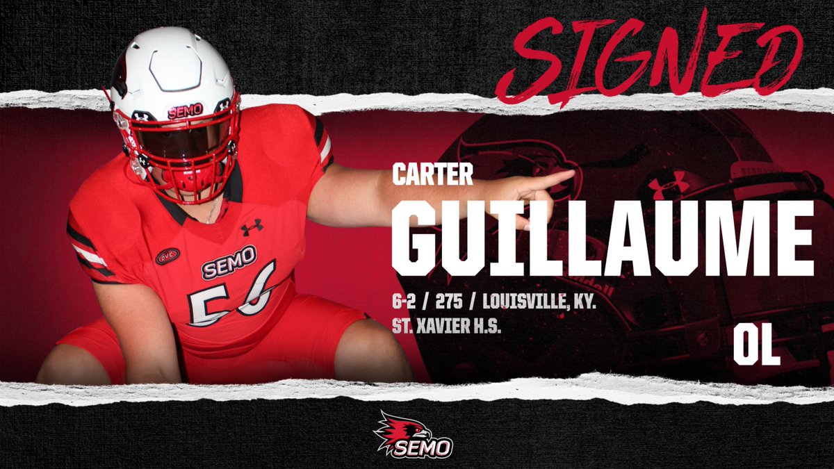 Welcome to Southeast Missouri offensive lineman CARTER GUILLAUME! #feelinrowdy