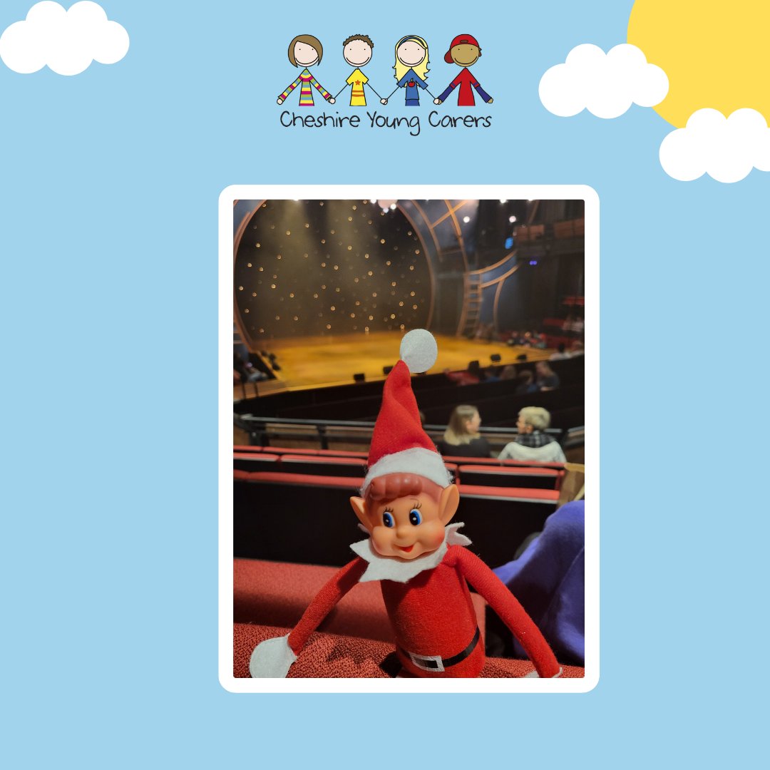 Elf Alert! It was Panto time for Elf yesterday, oh yes it was! He had a fabulous time watching Cinderella StoryhouseLive with the young carers. #elfontheshelf You can help support children in Cheshire who are young carers by making a donation justgiving.com/cheshireyoungc…