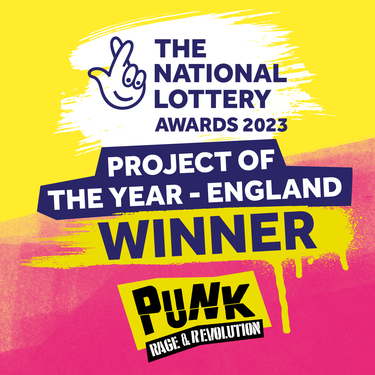 We're delighted to announce that @PunkRandR is National Lottery Project of the Year Award for England winner from nearly 4000 entries!

A huge thanks to all our partners, funders and all who voted, volunteered and visited this amazing exhibition! #NLAwards heritagefund.org.uk/news/success-h…
