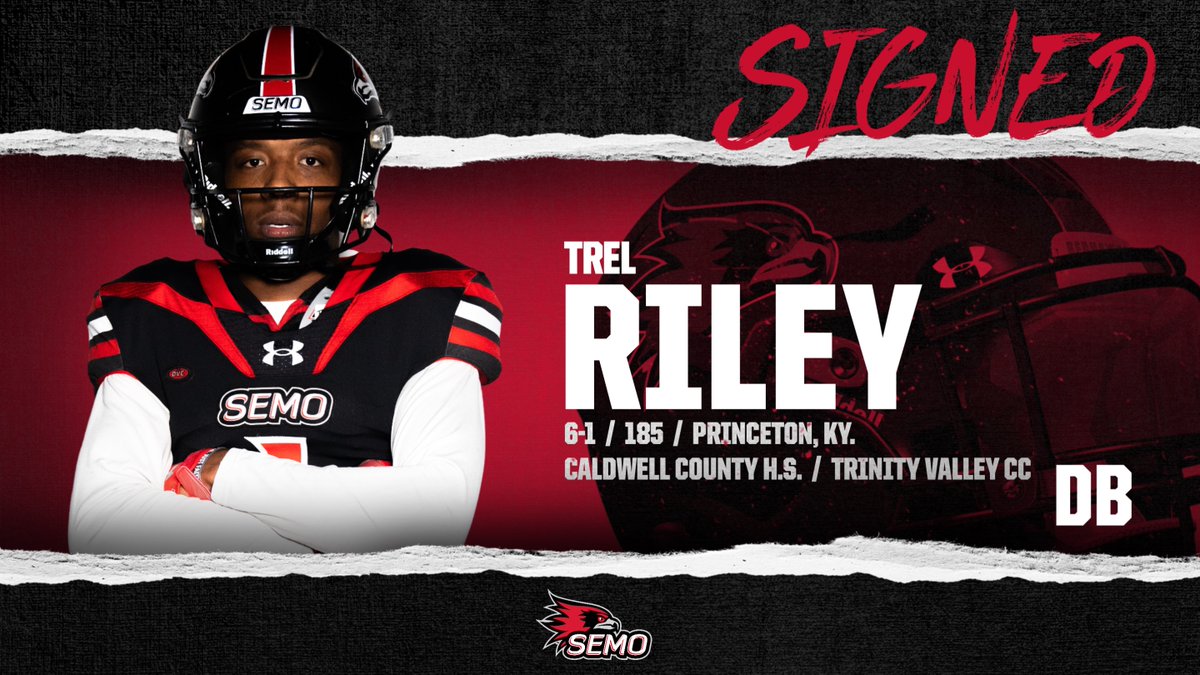 Welcome to Southeast Missouri defensive back TREL RILEY! #feelinrowdy