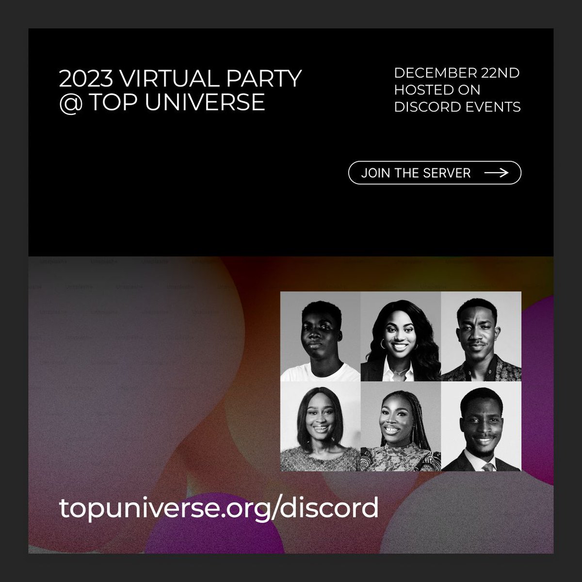 Top Universe virtual party 🎉🎉🎉

This promises to be fun and you don't want to miss it. 

Don't wait to be told join our discord server now;

topuniverse.org/discord

#topuniverse #digitalsskills #partytime