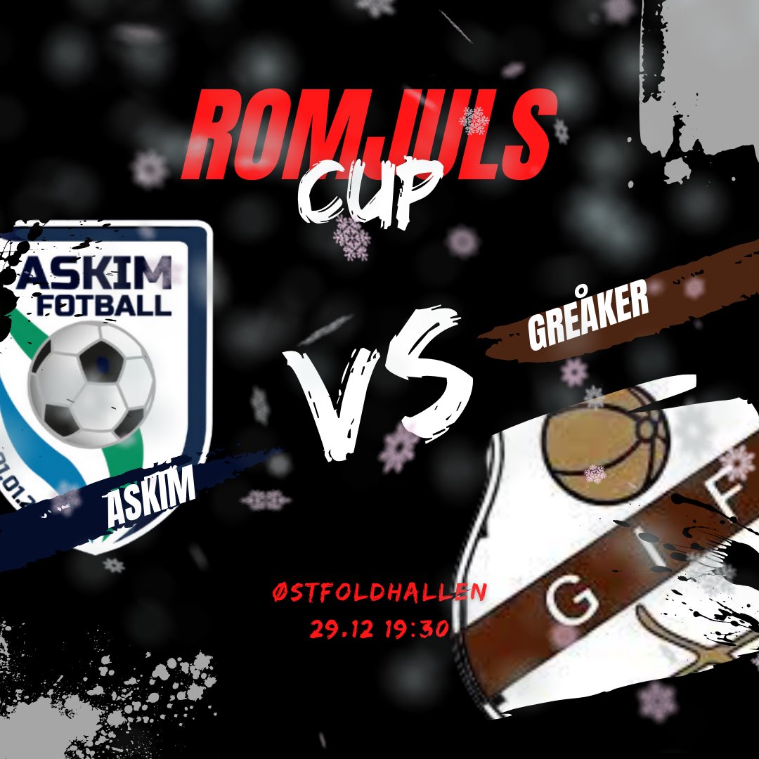 Her er våre kamper i årets romjulscup i Østfoldhallen ⚽️🎅

Vi møter <a href="/SelbakTIF1/">Selbak TIF</a> til en tidlig «Østfold El Clasico». I tillegg møter vi Sparta og Greåker i gruppespillet 🔥