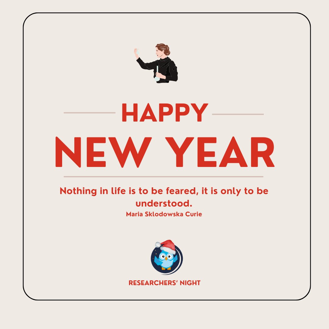 Happy new year!

#researchersnight #happynewyear #mariecurie #research #sciense