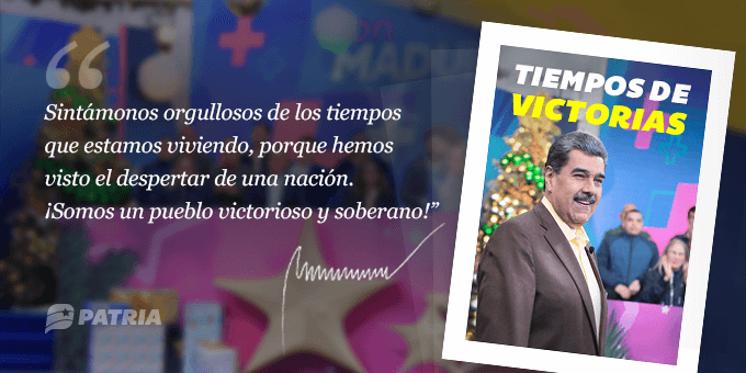 🚨 #ÚLTIMAHORA || Hasta el día de hoy será la asignación del Bono Tiempos de Victorias enviado por nuestro Pdte. @NicolasMaduro a través del Sistema @CarnetDLaPatria. @veQRSocial @MSVSocial #20Dic #VictoriasYAlegría