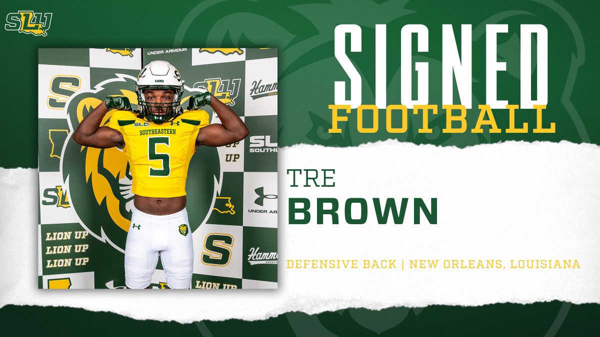 Lion Nation, welcome @_TreBrown20 to Hammond, America! 🏈DB | 5-11 | 175 📍New Orleans, La. | Edna Karr HS 🖊️#NSD24 | #LionUp | #WeBelieve