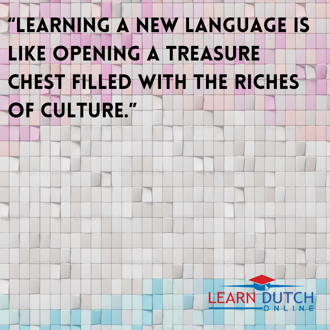 🌐 Practical and Affordable Dutch at Learn Dutch Online! 🇳🇱

🌟 'Learning a language is like collecting pieces of a cultural mosaic, one word at a time.' 🌟

Start building your cultural mosaic today! 🧩

#LearnDutchOnline #DutchLanguage #LanguageLearning #CulturalMosaic