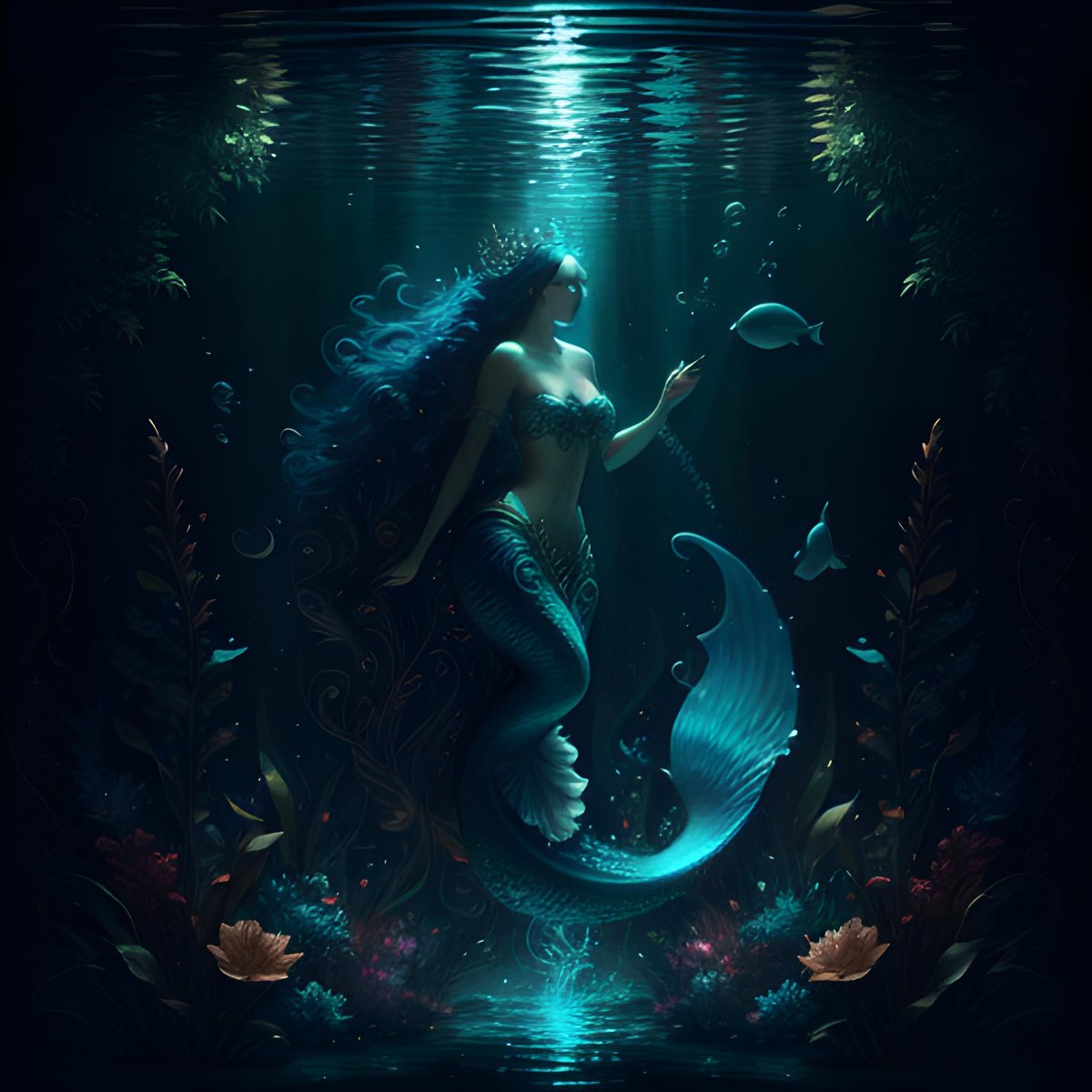 Enchanting Depths A Mermaid's Realm #underwater #Mermaid #ocean #mythicalcreature #UnderwaterArt #MermaidMagic #OceanicFantasy #aiart #aiartcommunity #aiartistcommunity #aiartwork #aiartist #ai #digitalart #art #machinelearning #aigenerated