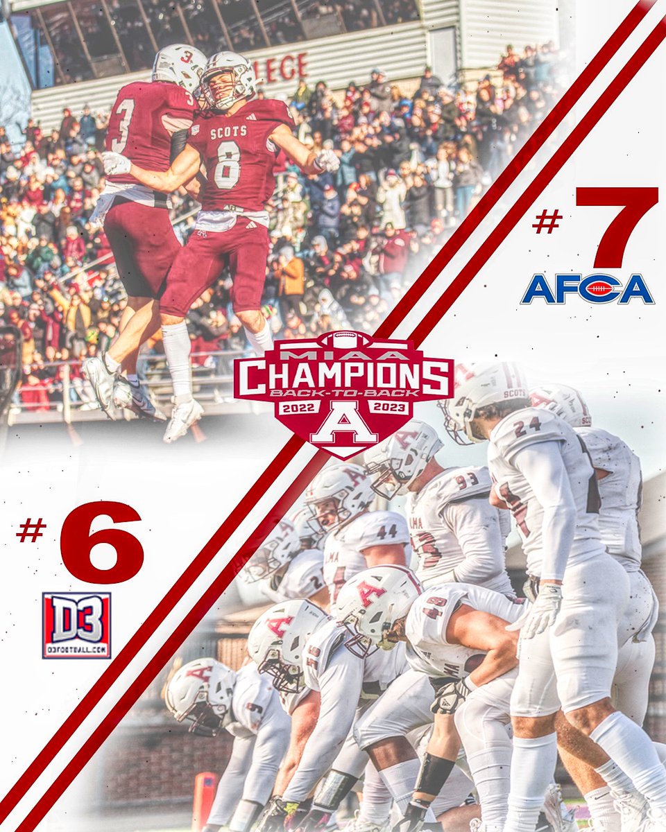 Highest rankings in program HISTORY. #KILTstyle #HUNT #D3FB #AFCA