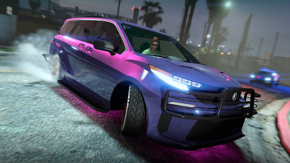 The Karin Vivanite might look unassuming, but this SUV is upgradable at Hao’s Special Works, transforming it into an intimidating truck capable of surprising even the most seasoned street racer. Available from Southern Andreas Super Autos in GTA Online: rsg.ms/220c46c
