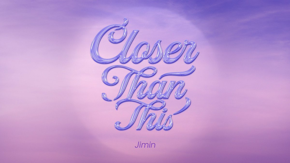 Closer Than This by Jimin is out Friday, December 22, 2023 at 2PM KST. CLOSER THAN THIS BY JIMIN #CloserThanThisByJimin