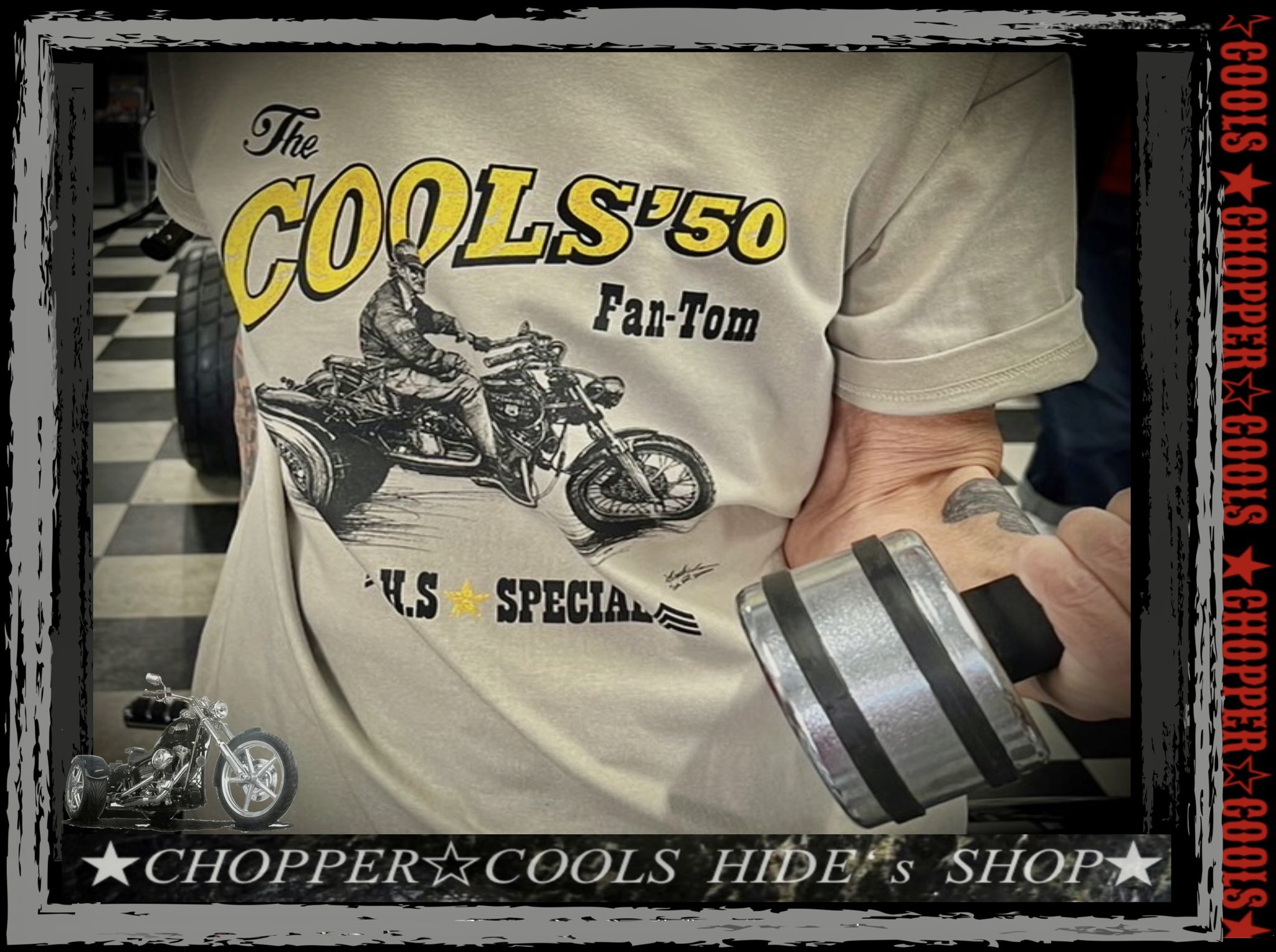 ☆CHOPPER☆COOLS 佐藤秀光【公式】ハーレー“トライク”USアーミーSHOP