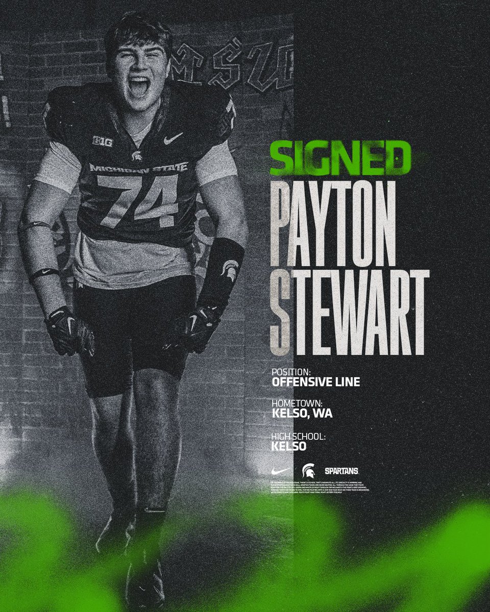 Adding some serious size to the offensive line! 💪 @payton_stewart0 x #GoGreen