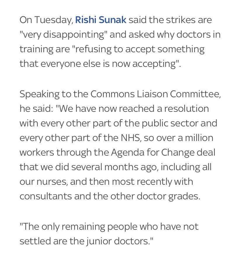 We would like to remind <a href="/RishiSunak/">Rishi Sunak</a> and <a href="/VictoriaAtkins/">Victoria Atkins</a> that we have not accepted a deal, nor resolved our dispute. <a href="/BMA_Consultants/">BMA Consultants</a> can still vote in the pay referendum and details about the  <a href="/BMA_SAS/">BMA SAS Doctors</a> doctors referendum will be available in the new year.