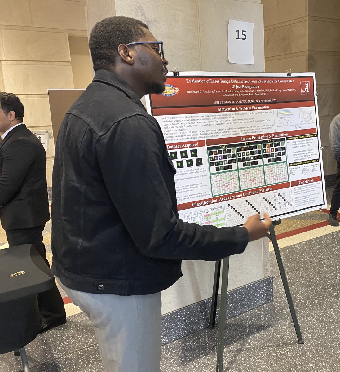 Alabama_ECE's tweet image. Award winners for the first ever ECE Grad poster fair have been announced!

1st place - Lauren Ervin -- $350
2nd place - MD Rafi Islam -- $200
3rd place - Ladi Adeoluwa -- $100

Thanks to everyone who participated for their hard work and dedication!

#RollTide #bamaengineering