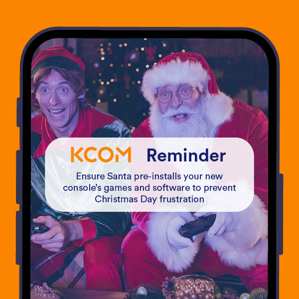 Stay connected this Christmas with KCOM🎄

To avoid festive frustrations, make sure to download your games and software’s early 🎮
kcom.com/stayconnected 

#stayconnected #updates #software #gaming #KCOM #Christmas2023