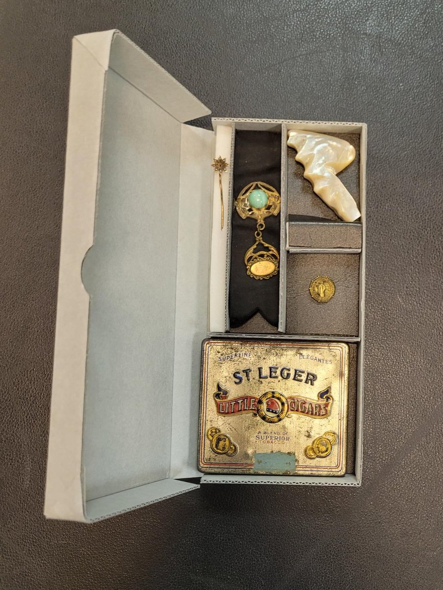 LCPCurator's tweet image. I had to share these wonderful boxes that our Head of Conservation Sharon Hildebrand made to house objects from the Wood Webb Collection. It&apos;s incredibly satisfying to see a place for everything, and everything in its place.
